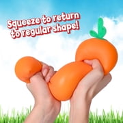Carrot Squishy– Jumbo Slow Rising Squishy Carrot Vegetable Giant Stress Relief Toy Fidget Sensory Food Fun for Kids, Teens & Adults