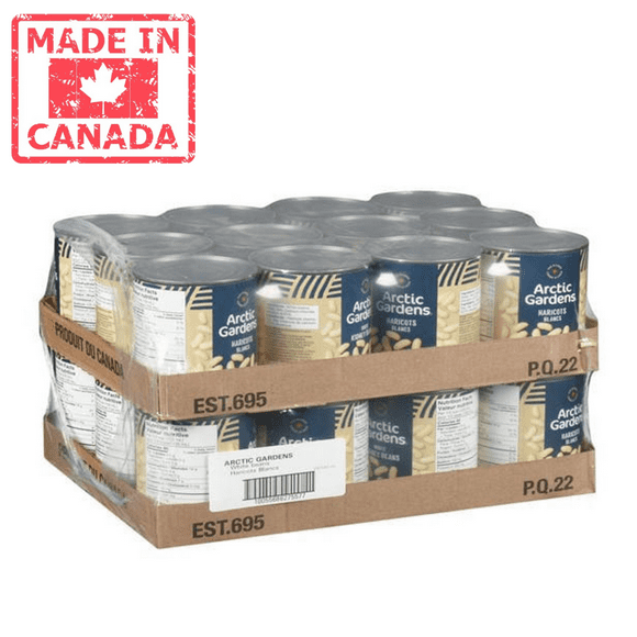 Arctic Gardens Bean White Kidney 540 ML/18.26 oz (24/Case)- Canadian Made