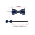 thumbnail image 3 of INSPIRE CHIC Mens Pre-tied Bowtie Rhinestone Decor Sparkly Bow Ties for Elegant Wedding Navy Blue, 3 of 4