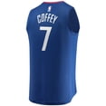 thumbnail image 3 of Youth Fanatics Branded Amir Coffey Royal LA Clippers Fast Break Player Jersey - Icon Edition, 3 of 3