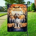 thumbnail image 3 of Mummy Cocker Spaniel Happy Halloween with Pumpkins Bats Spooky Fun Garden Flag 12x18in Double Sided Cockers Dog Lover Gifts Outdoor Decor - 00019, 3 of 5