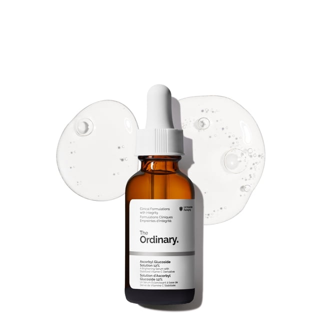 The Ordinary Ascorbyl Glucoside Solution 12%, Suero de glucósido de Ascorbil al 12% — Suero con vitamina C para unificar el tono de la piel y brindar protección antioxi