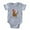 Heather Gray, variant on - Christmas Kitty Cat - Cute Infant Baby Football Bodysuit
