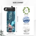 thumbnail image 4 of Bingfone Underwater Dolphin Scene Print 18oz Sports Insulated Kettle With Straw, Leakproof & BPA Free, Drinking Sports Water Bottle for Fitness, Gym & Outdoor, 4 of 8