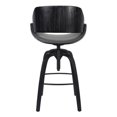 thumbnail image 4 of Armen Living Vanessa 32" H Simili Cuir Extra Grand Tabouret Réglable en Gris, 4 of 6