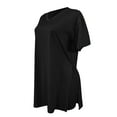 thumbnail image 5 of Shorts Sets Women 2 Piece Outfits Casual Oversized Short Sleeve Solid Split Tops Slim Shorts Casual Suit Summer Outfits For Women Black L, 5 of 5