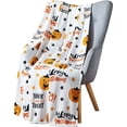 thumbnail image 2 of Ultra Soft & Plush Autumn & Halloween Chic Themed Oversized Accent Throw Blankets - Assorted Styles (Trick or Treat), 2 of 2