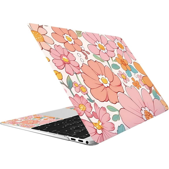 Flowers Laptop Skin Sticker Decal Netbook Skin Sticker Notebook Art Decal 12 13 13.3 14 15 15.4 15.6 Inch Laptop Protector Cover Waterproof Scratchproof Removable Easy to Apply
