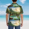 thumbnail image 6 of Daiia Lake Forest Dinosaur Hawaiian Shirt for Men Gentle Cotton Regular Short Sleeve Casual-3X-Large, 6 of 9