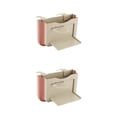 thumbnail image 4 of Kenally Cubo de basura plegable para coche, cubo colgante para asiento trasero, Clip multifuncional para ahorrar espacio, caja de papel para Beis 4 2piezas, 4 of 4