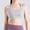 Gray(New), variant on Women's Solid Color Sports Bra for Workouts and Yoga,Double-Strap Cross-Back Design with Back Hook Closure Shock-Absorbing Wire-Free Stretchy Bra