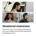 thumbnail image 4 of Shokz OpenFit - Open-Ear True Wireless Bluetooth Headphones with Microphone, Earbuds with Earhooks, Sweat Resistant, Fast Charging, 28HRS Playtime, Beige, 4 of 9