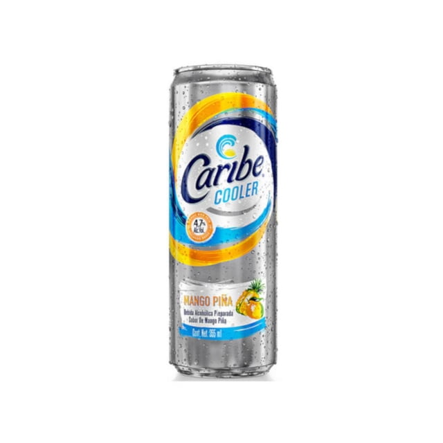 Pack de 24 Bebida Alcohólica Caribe Cooler Mango Piña 355 ml Caribe Cooler Mango piña