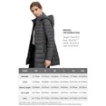 thumbnail image 6 of Orolay Women's Lightweight Down Jacket Water-Resistant Hooded Puffer Coat Grey L, 6 of 6
