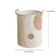 thumbnail image 3 of Cesta plegable de algodón para ropa de lino con asas para ropa, juguetes y almacenamiento en casa, 3 of 6