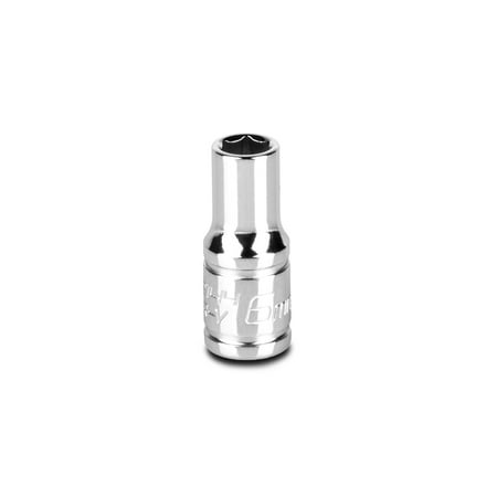 

Capri Tools 6 mm Shallow Socket 1/4-Inch Drive 6-Point Metric