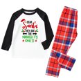 thumbnail image 2 of Odeerbi Matching Family Christmas Pajamas Sets Xmas Family Home Wear Sets 2024 Casual Printed Top with Bottom Outfits Loungewear Sleepwear Jammies for Kids, 2 of 6