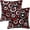 Circles-red-white-black, variant on Rustic Wildlife Geometric Bear Throw Pillows Covers Set of 2 18x18 Inch, Retro Brown Bear Moose Decorative Throw Pillowcases, Brown Vintage Pillowcovers for Sofa Living Room Couch Bedroom Cabin Decor