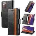 thumbnail image 1 of Case for Samsung Galaxy Note 20 5G Cover Leather Wallet Folio Case Book Design Flip Magnetic Closure - Black, 1 of 5