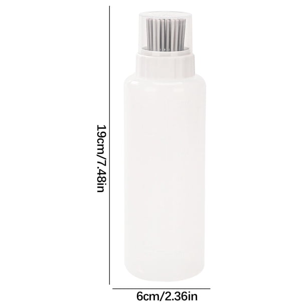 Dispensador de aceite de cocina,botella con brocha,brocha de silicona para untar con recipiente de aceite,botella de aceite de cocina de grado alimenticio para asar a la parrilla,hornear y hacer