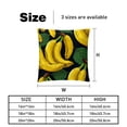 thumbnail image 5 of Banana Throw Pillow - Velvet Pillow Inserts Covers with Unique Patterns - Set of 2 - Available in 16x16, 18x18, 20x20 Inches for Various Occasions, 5 of 6