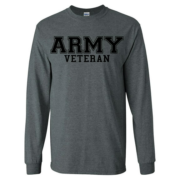 Army Veteran BLACK Logo Long Sleeve T-Shirt