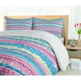 thumbnail image 5 of Ambesonne Tribal Duvet Cover Sets, Watercolor Aztec Stripes, 2-King, Blue Pink Cream, 5 of 7