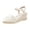 a-White, variant on Women's Ankle Buckle Strap Closed Toe Wedge Sandals Retro Platform Sandals Summer Casual Comfortable Espadrilles Wedge Heels d-White Size 7.5