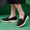 thumbnail image 3 of Women's Platform Wedges Orthopetic Slip on Walking Shoes Comfortable Memory Foam Nurse Driving Loafers, 3 of 6
