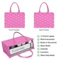 thumbnail image 2 of Large Capacity Tote Bag,Pink Breast Cancer Handbag Fashion Luxury Tote Bag,15.7"x13"x 5.1" Inches,Laptop Compatible, 2 of 6
