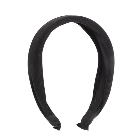 Unique Bargains 1 Pc Simple Knit Wide Headbands for Women Black