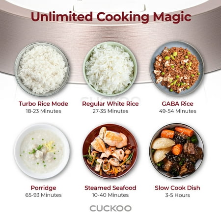 CUCKOO ELECTRONICS - Cuckoo 6 cup Twin Pressure Heating Plate Rice Cooker & Warmer CRP-RT0609FW - White