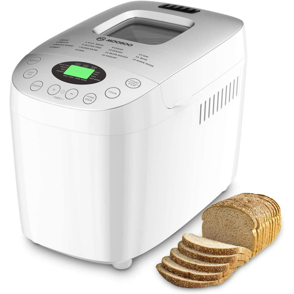 MOOSOO 3.5LB Bread Machine 15in1 Automatic Bread Maker With Gluten