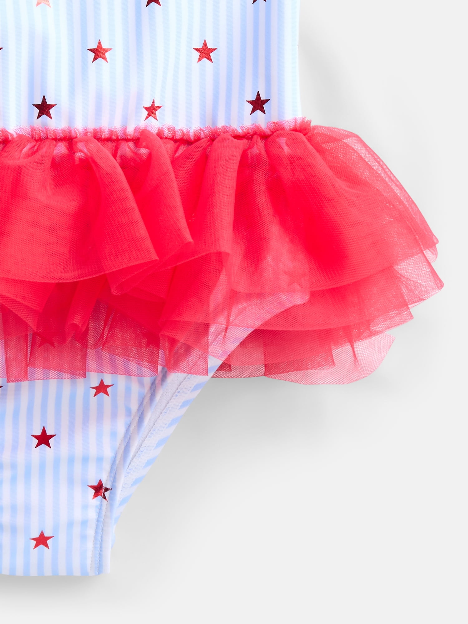 Wonder Nation Toddler Girls Tutu Swimsuit, 1-Piece, Sizes 12M-5T
