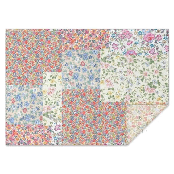 Pioneer Flower Rectangle Tablecloth 60"x84",Waterproof Polyester Rectangle Table Cloth, Wipeable Spillproof Polyester Tablecloth for Dining, Camping, Indoor and Outdoor