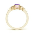 thumbnail image 2 of ANGARA Natural 0.6 Ct. Amethyst Solitaire Ring in 14K Yellow Gold for Women (Ring Size: 3.5), 2 of 9