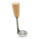 thumbnail image 2 of Stainless Steel Potato Masher | Heavy-Duty Food Grade Blender | Wooden Handle | Multipurpose for Potatoes, Sweet Potatoes, Yams, Bananas, Pumpkins | Ergonomic | Dishwasher Safe | 1pc, 2 of 7