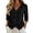 Black, variant on Cotton Linen Tops for Women Short Sleeve Button Down Shirts V Neck Vest Blouses Summer Casual Lightweight Outfits 2026