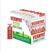 Vermont Smoke & Cure Turkey Pepperoni Mini Meat Sticks Individually Wrapped Protein Snacks 8 Pouches