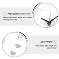 thumbnail image 2 of Reloj colgante moderno con espejo de amor, decoración de pared, números romanos, silencioso, acrílico, para oficina, 2 piezas, 2 of 6