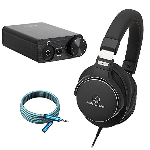 Audio Technica Ath Msr7nc Hi Res Headphones With Active Noise Cancelling Bundle With Fiio E10k Usb Dac Headphone Amplifier An Walmart Com Walmart Com