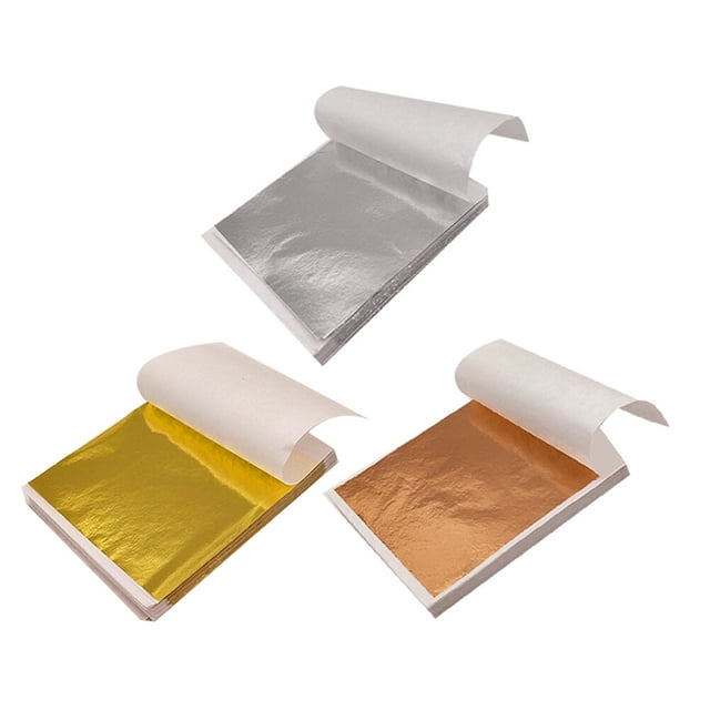 300 hojas de láminas de imitación de oro, láminas decorativas de pan de oro, manualidades, pan de oro DIY