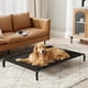 thumbnail image 3 of Magma Life Cama para Perro Grande, 109x66x20 cm, Elevada y Transpirable, Estructura Metálica Resistente, Superficie Lavable y Fresca, Color Gris, Ideal para Interior y Exterior, Fácil de Armar, 3 of 8