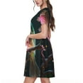 thumbnail image 2 of Balery Bird5 Pattern Womens Dresses Loose Short sleeve Sundresses Swimsuit Coverup 2025 Summer Casual Dress for Women - A-Line Swing Dress, 2 of 6
