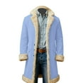 thumbnail image 6 of Santa Coat Men Casual Christmas Cardigan Unisex Open Front Hoodies No Zip Cozy Winter Printed Edge Warm Comfortable Outerwear Blue XXXL, 6 of 6