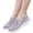 Purple, variant on Womens Walking Shoes Mesh Knitted Washable Snap Soft Stretch Flats Comfortable Breathable Mary Jane Flats Workout Shoes with Arch Support