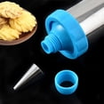 thumbnail image 2 of Juego de decoración de acero inoxidable, prensa de galletas, crema, pastelería, boquilla extrusora, herramientas para hornear de cocina (color: Azul), 2 of 5