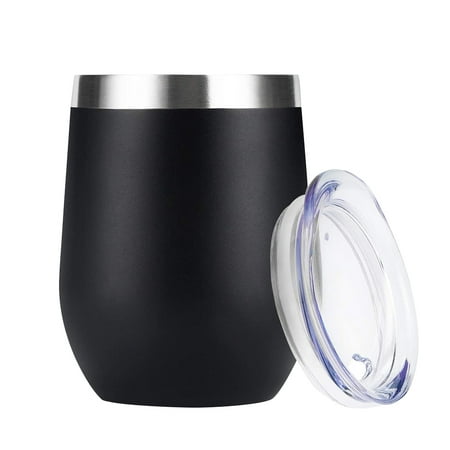 

DESTYER 12oz Tumbler With Lid Straw Cup Beer Coffee Wine Tumblers Mugs Double No.04