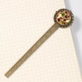 thumbnail image 4 of Thanksgiving acorns Lovable Lace Bookmark in Antique Bronze: a Must-Have Book Accessory for Readers!, 4 of 5