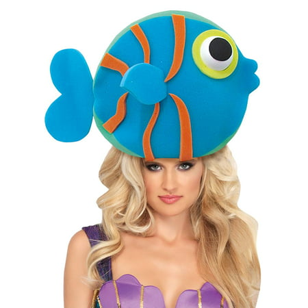 Fish Adult Foam Costume Hat - One Size Color May Vary